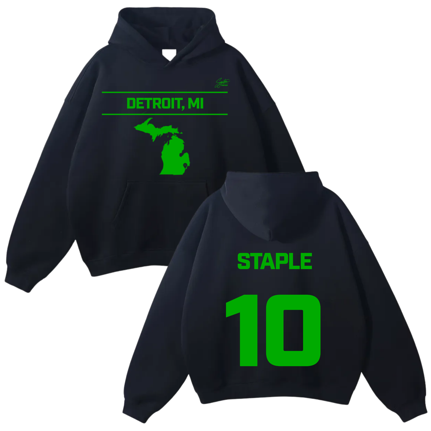 Xzavier Staple Oversize Fleeced Hoodie