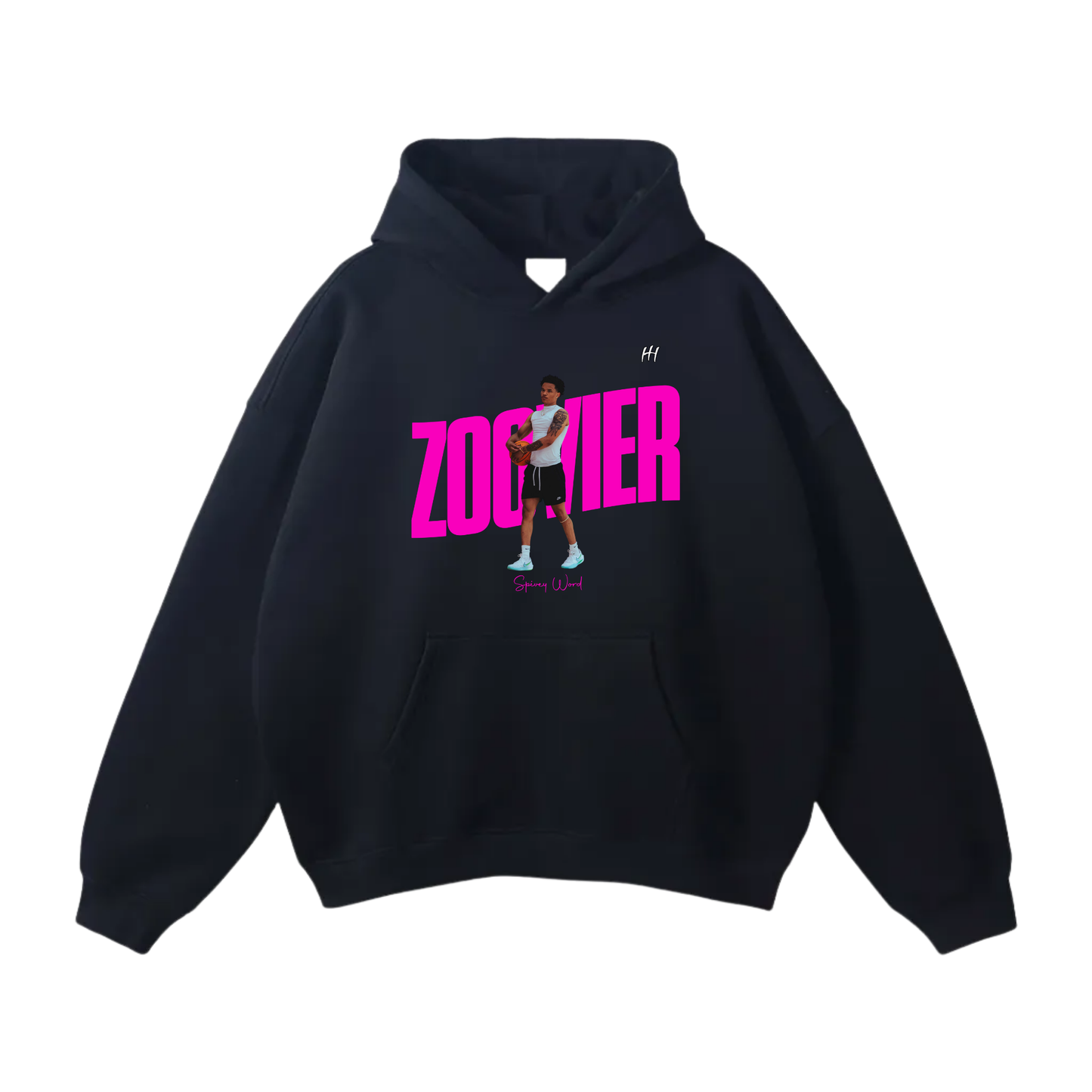 Spivey Word Oversize Fleeced Hoodie