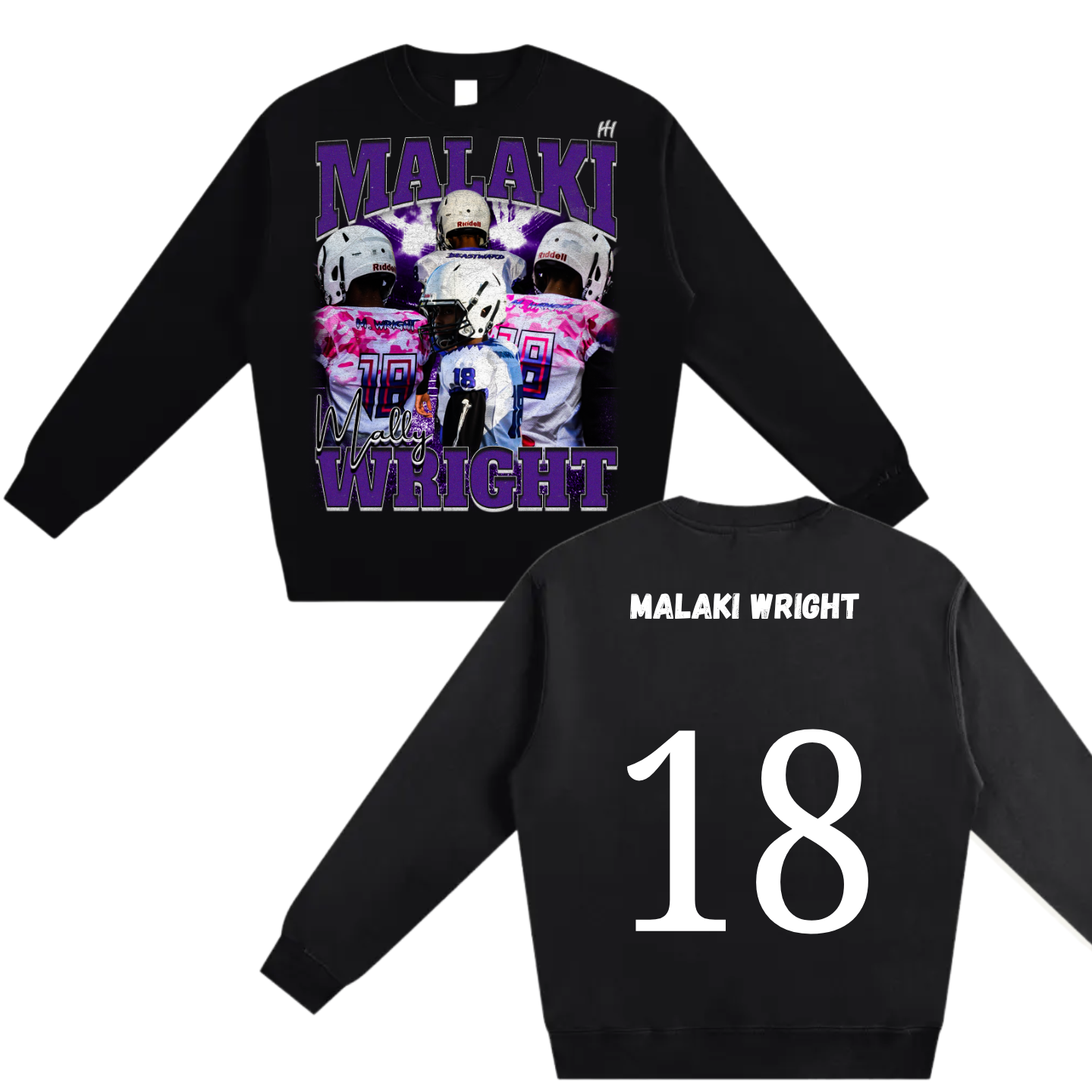 Malaki Wright Heavyweight Crewneck Sweatshirt