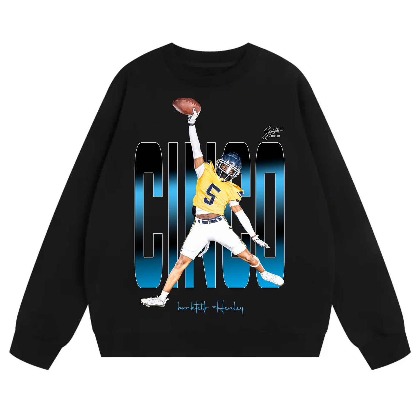 Bxnktellr Henley Heavyweight Crewneck Sweatshirt