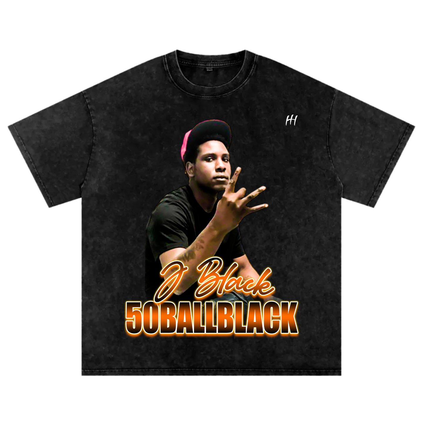 J Black Oversize T-shirt