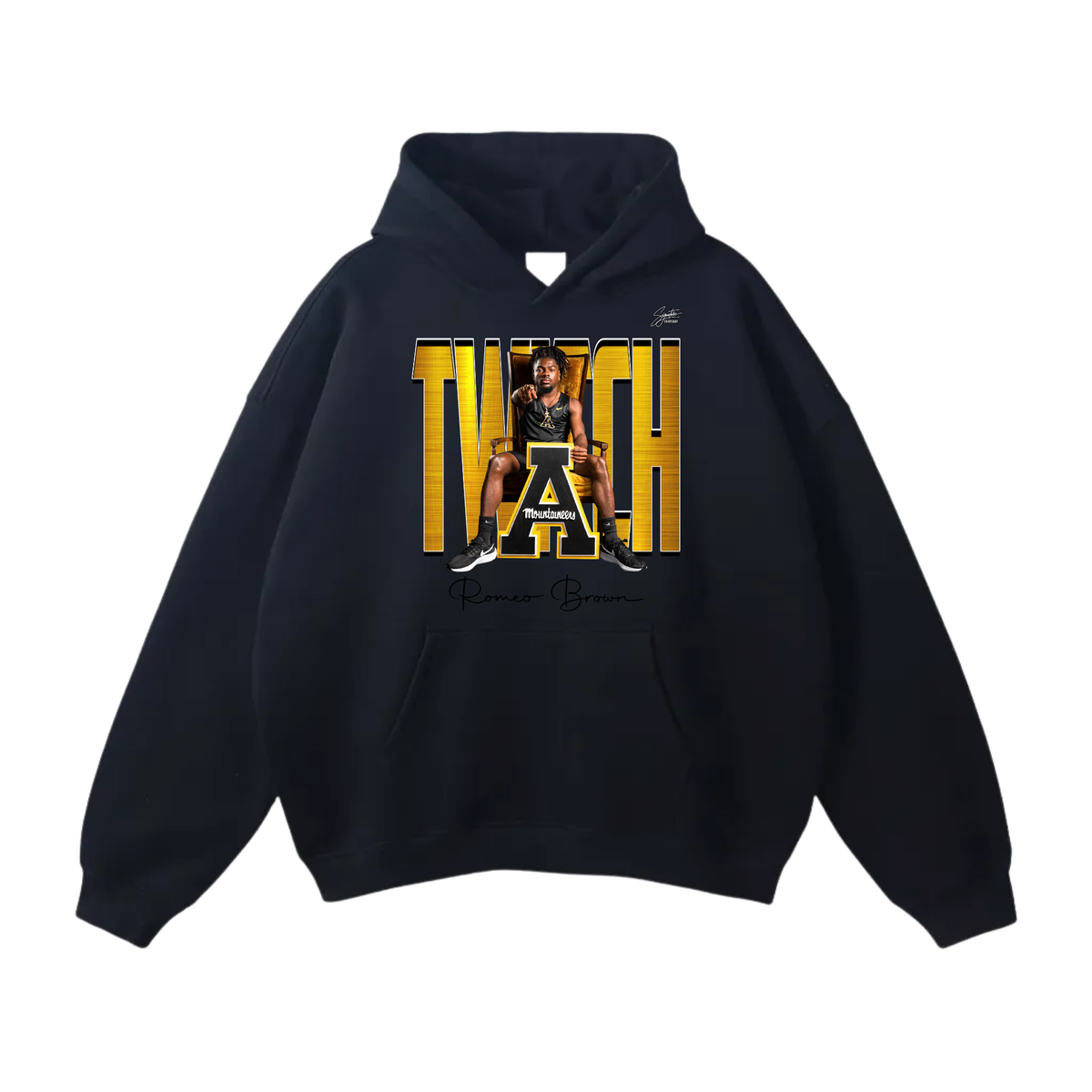 Romeo Brown Oversize Fleeced Hoodie