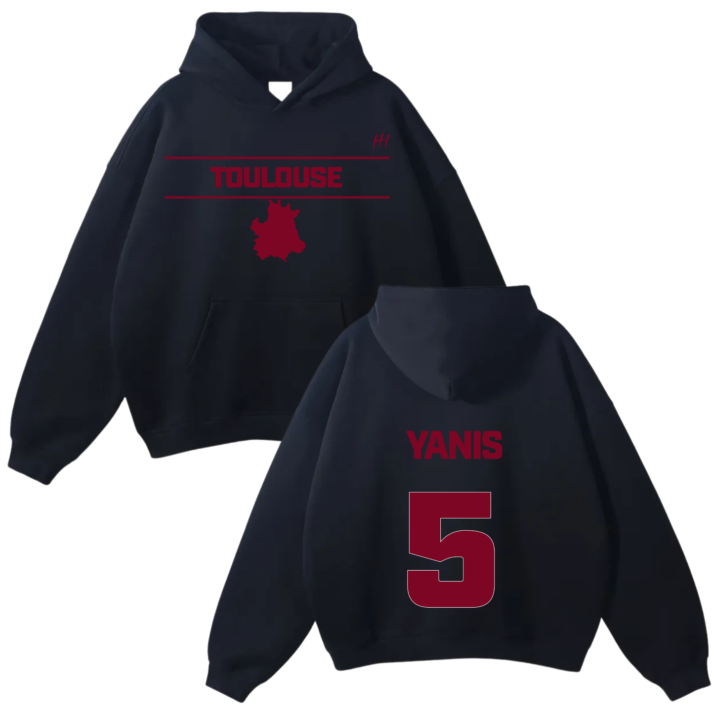 Yanis Mahoundo Oversize Fleeced Hoodie