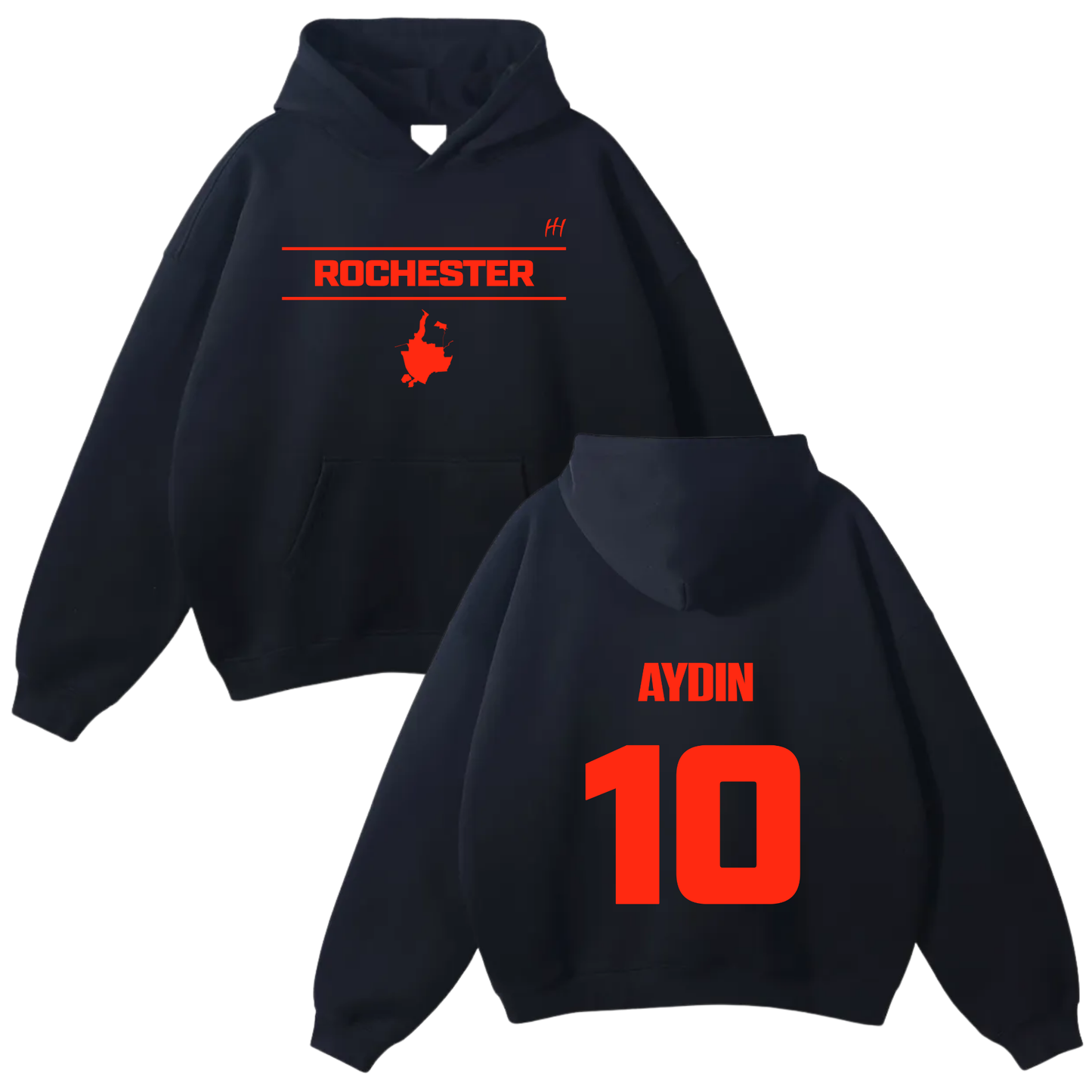 Aydin Berry Oversize Fleeced Hoodie