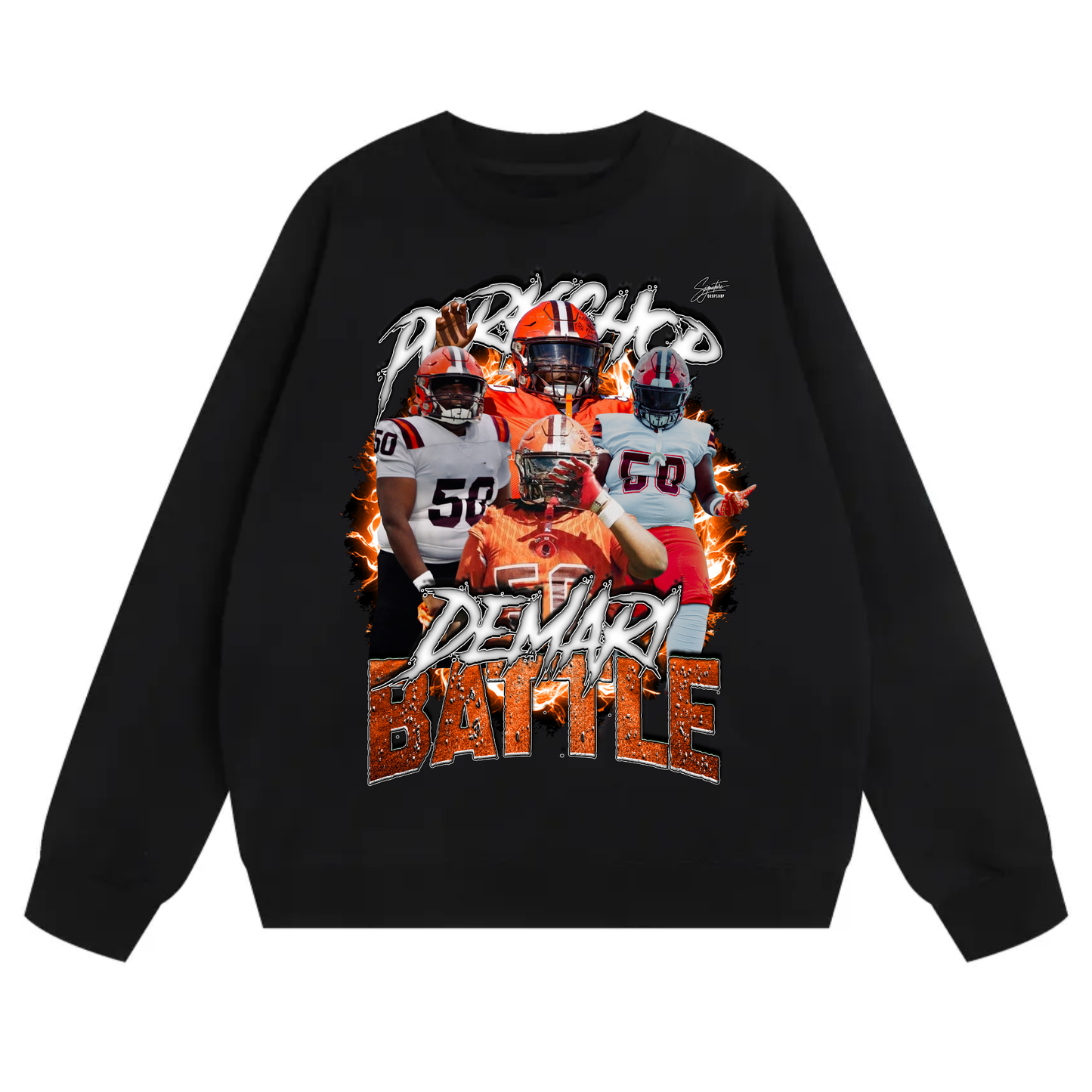 DeMari Battle Heavyweight Crewneck Sweatshirt