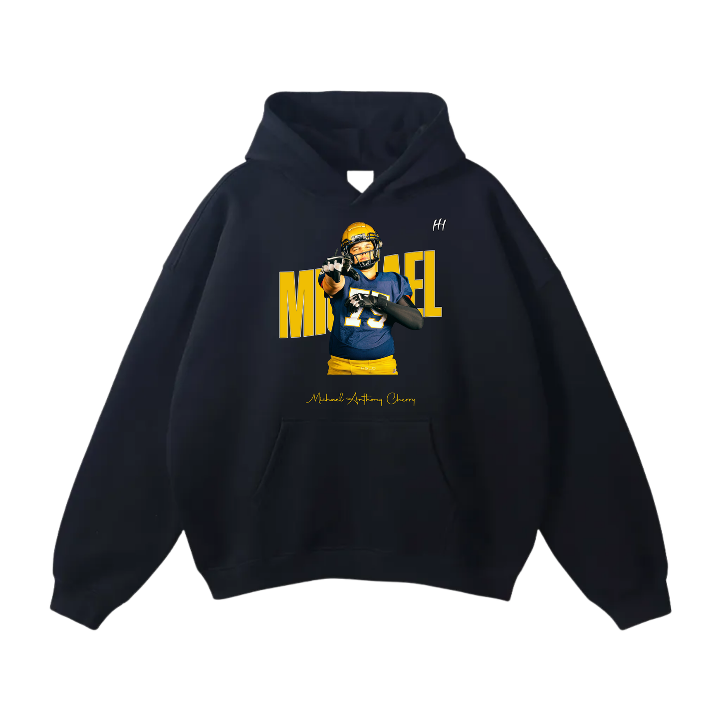 Michael Anthony Cherry Oversize Fleeced Hoodie