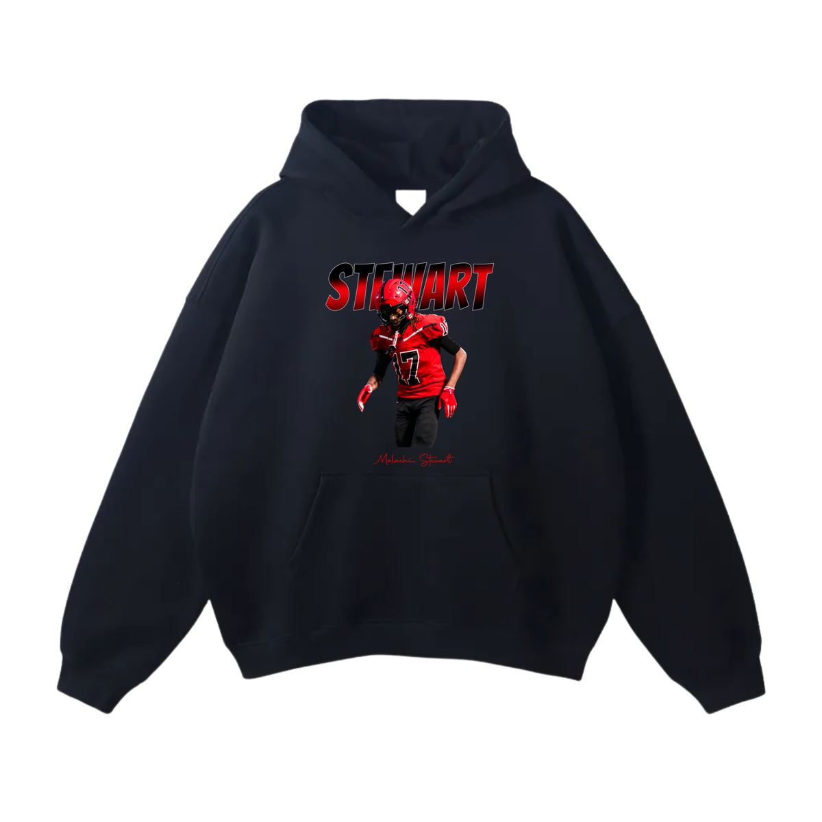 Malachi Stewart Oversize Fleeced Hoodie