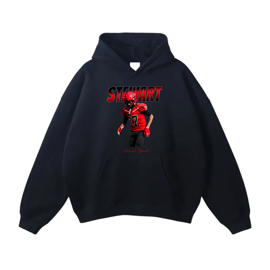 Malachi Stewart Oversize Fleeced Hoodie