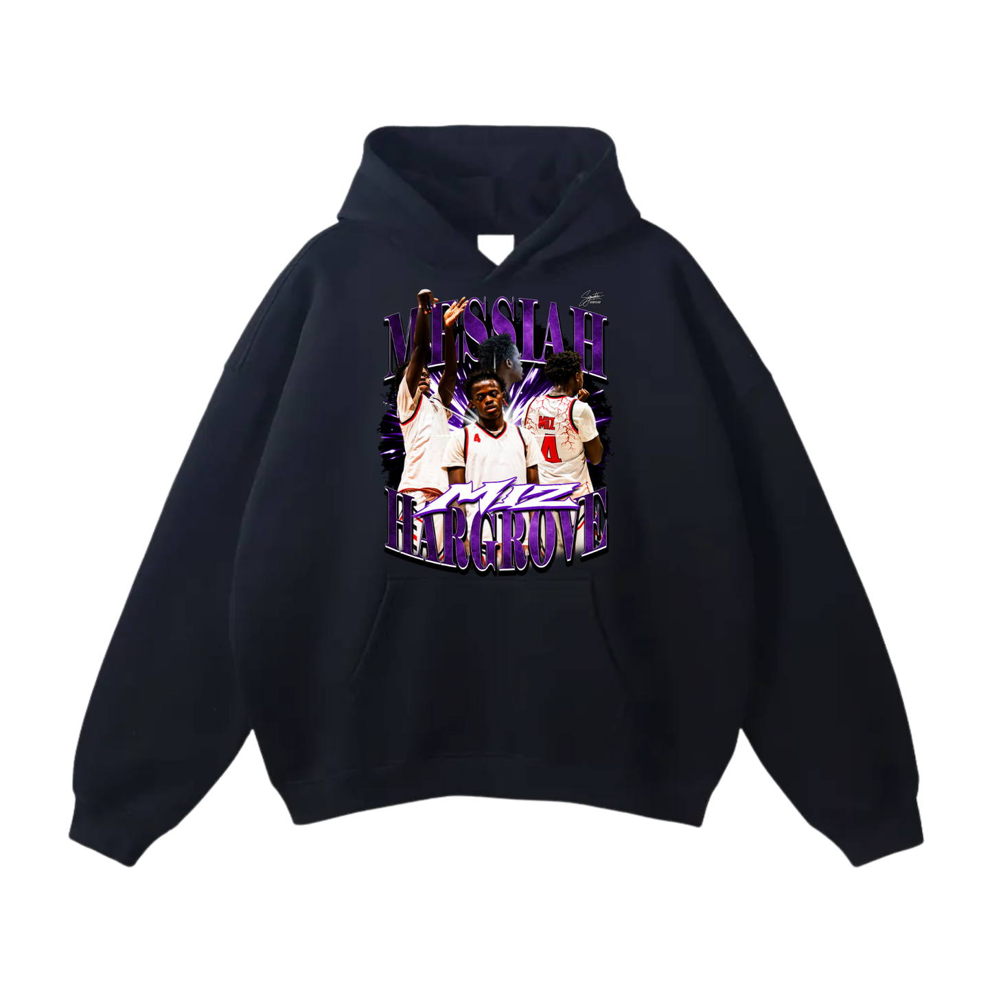 Messiah Hargrove Oversize Fleeced Hoodie
