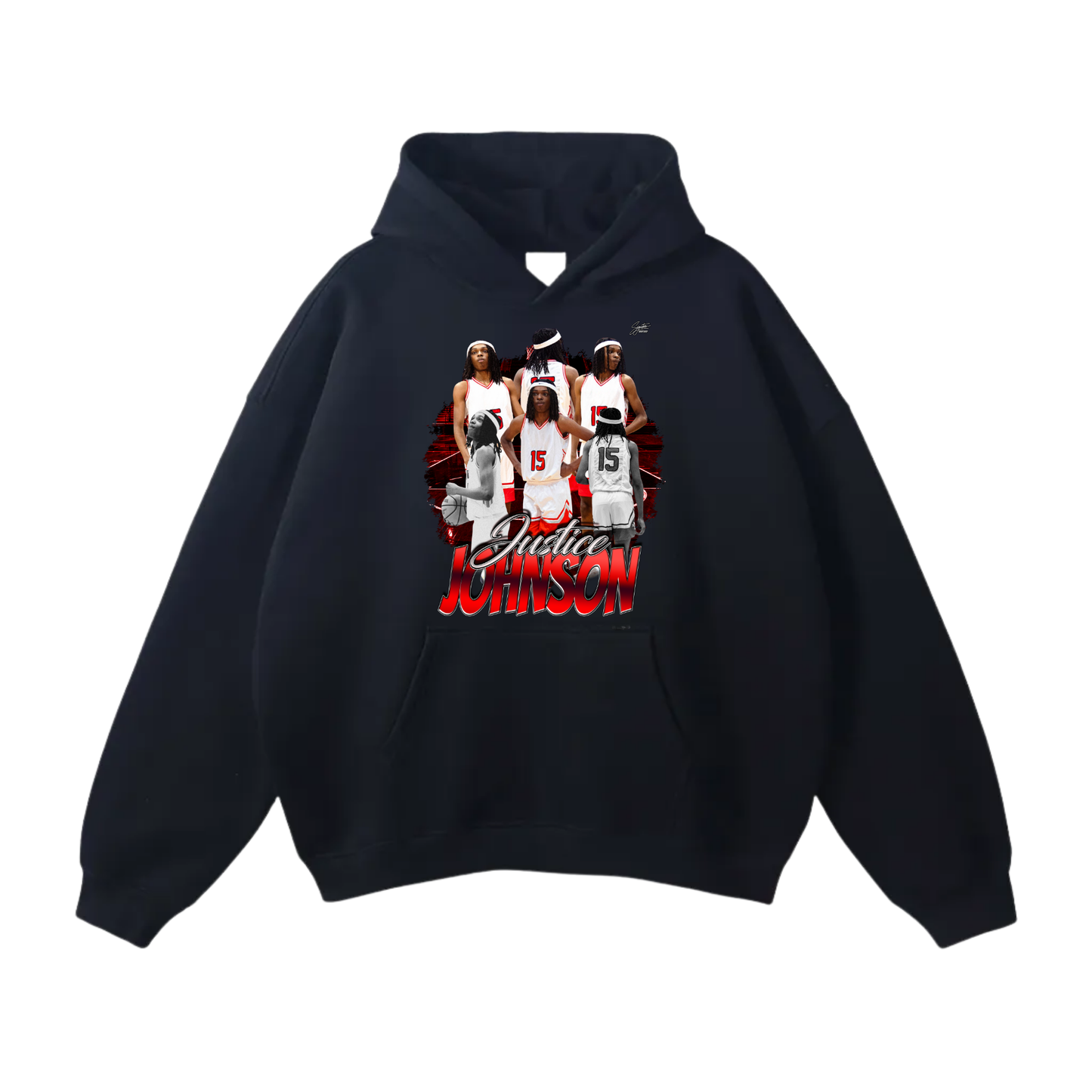 Justice Johnson Oversize Fleeced Hoodie