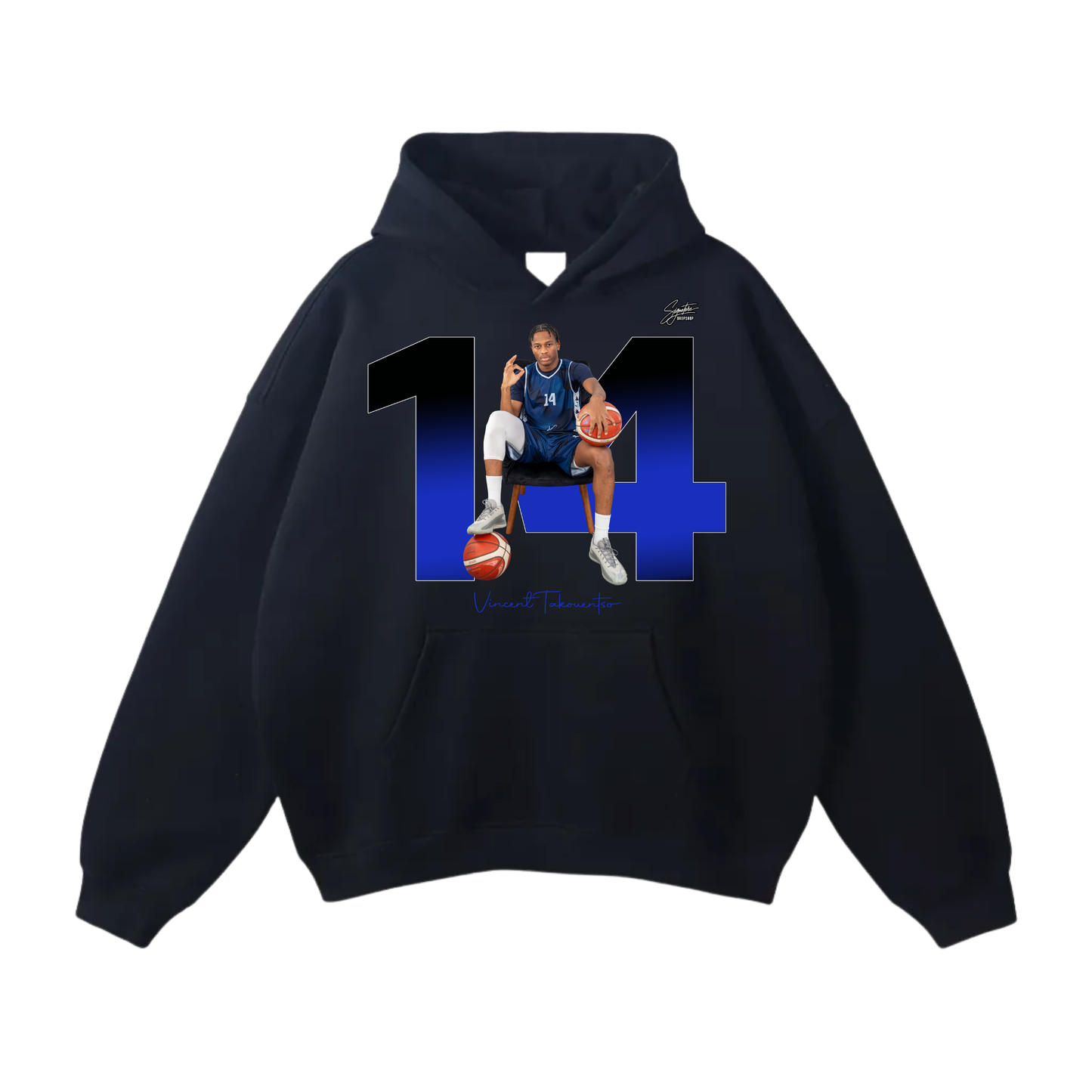 Vincent TAKOUENTSO Oversize Fleeced Hoodie