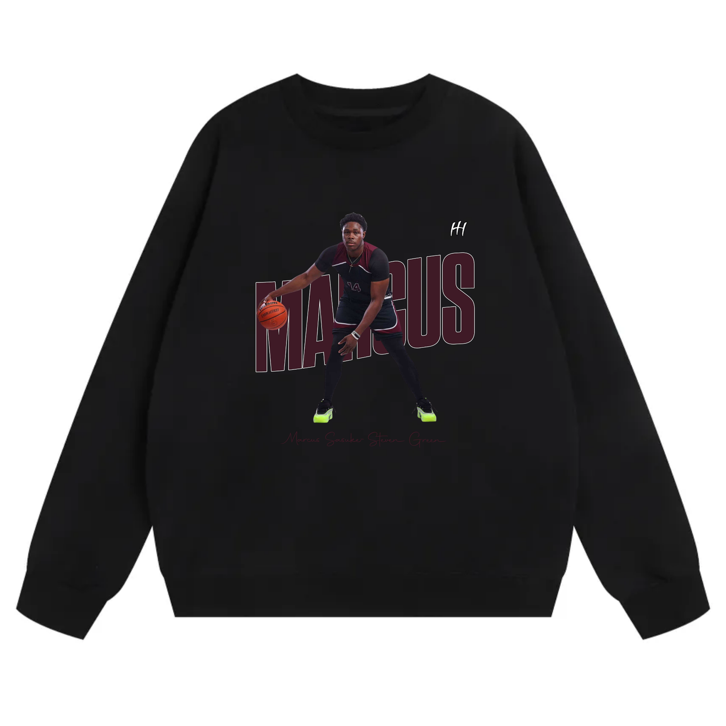 Marcus Sasuke-Steven Green Heavyweight Crewneck Sweatshirt
