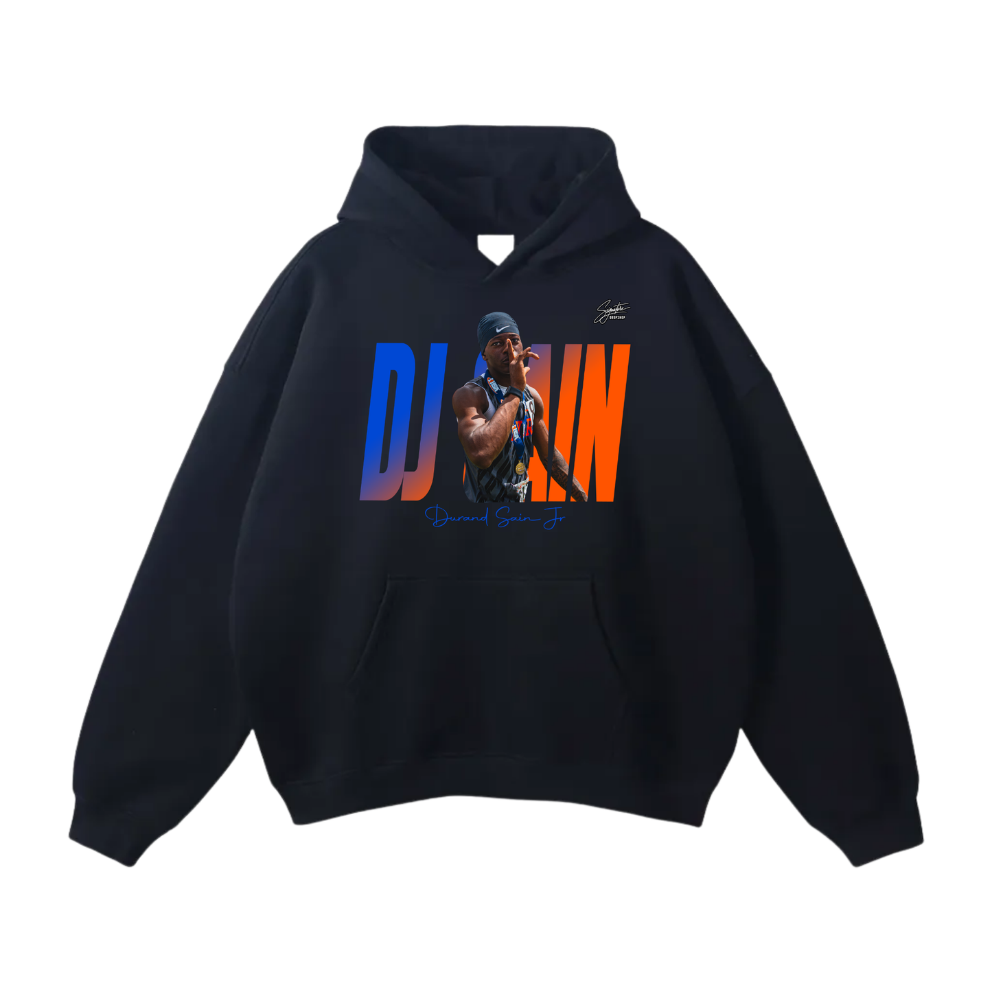 Durand Sain jr Oversize Fleeced Hoodie
