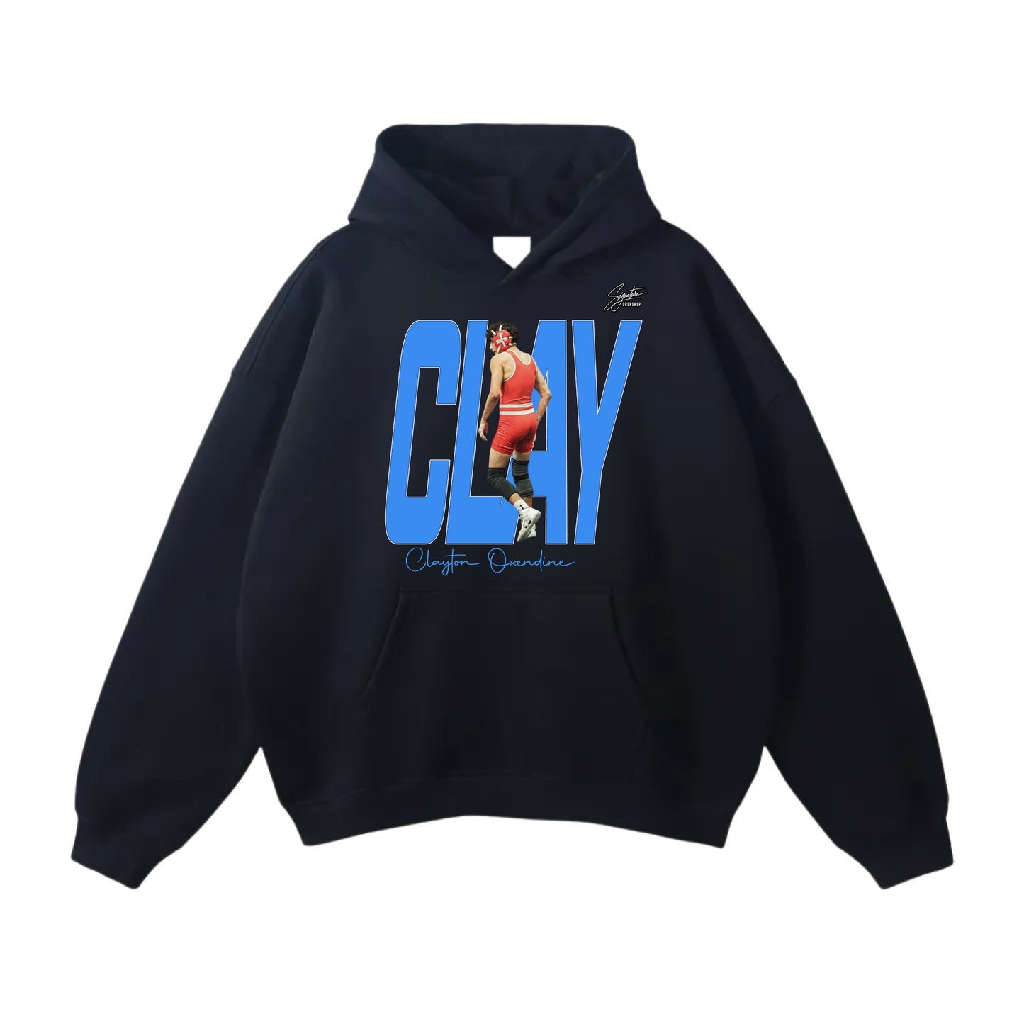 Clayton Oxendine Oversize Fleeced Hoodie