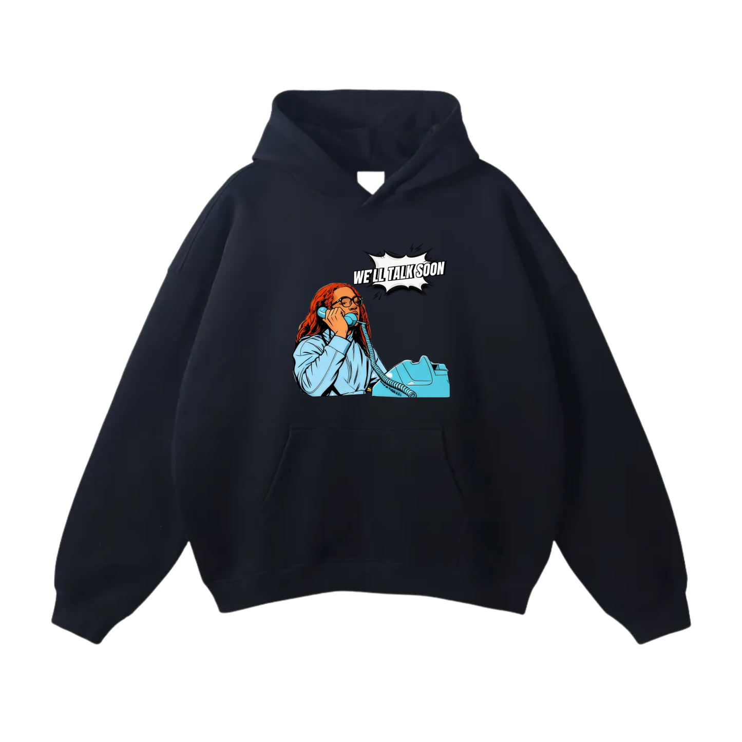 Ethan Royal Oversize Fleeced Hoodie