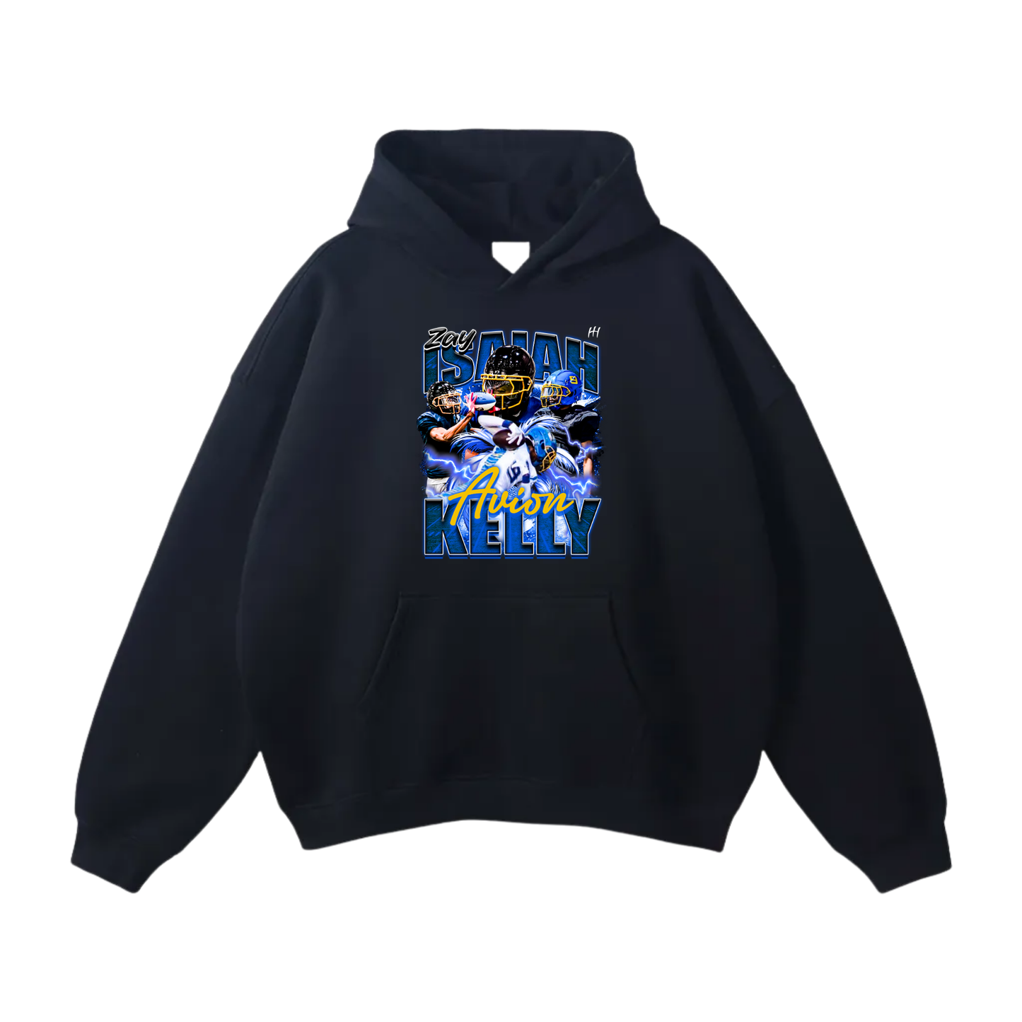 Isaiah Avion Kelly Oversize Fleeced Hoodie
