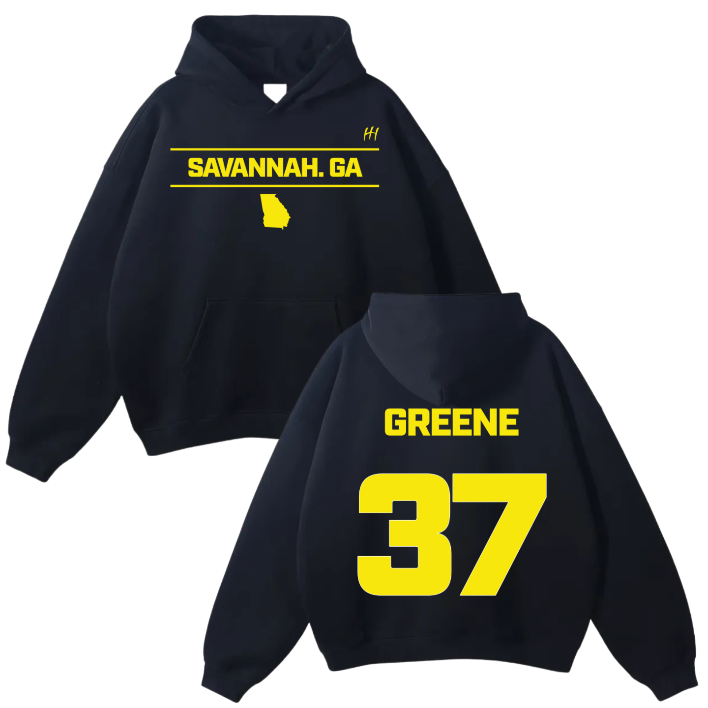 DaMonte K. Greene Oversize Fleeced Hoodie