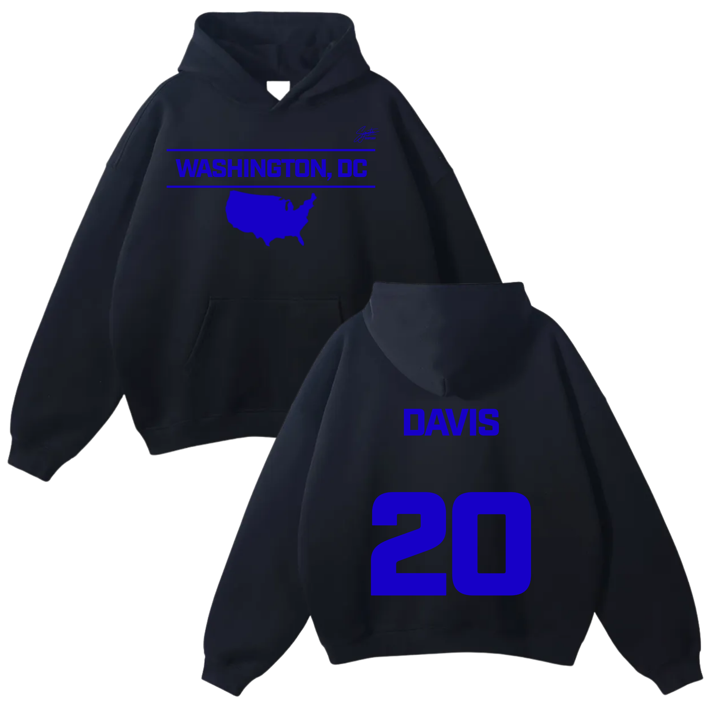 Langston Davis Oversize Fleeced Hoodie