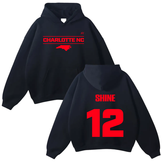 Shine Rickenbacker Oversize Fleeced Hoodie