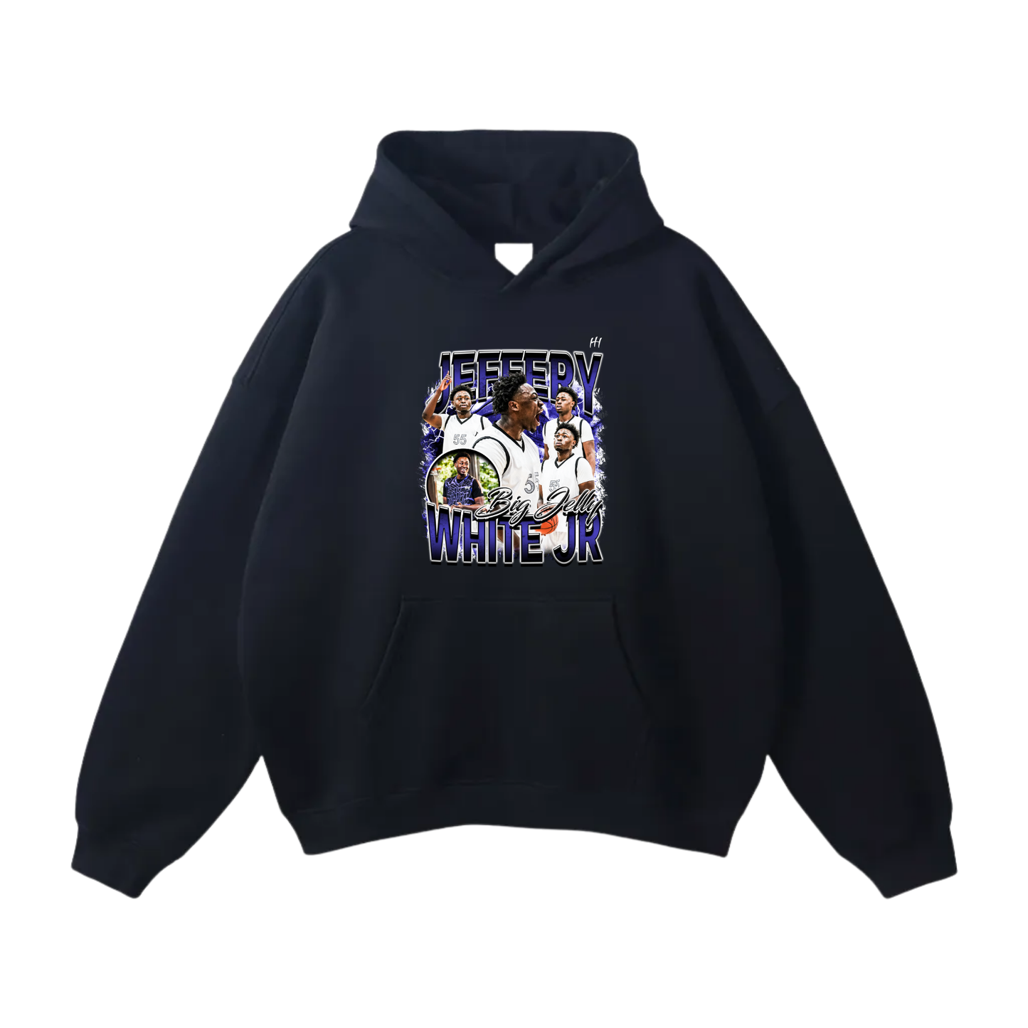 Jeffery White Jr Oversize Fleeced Hoodie