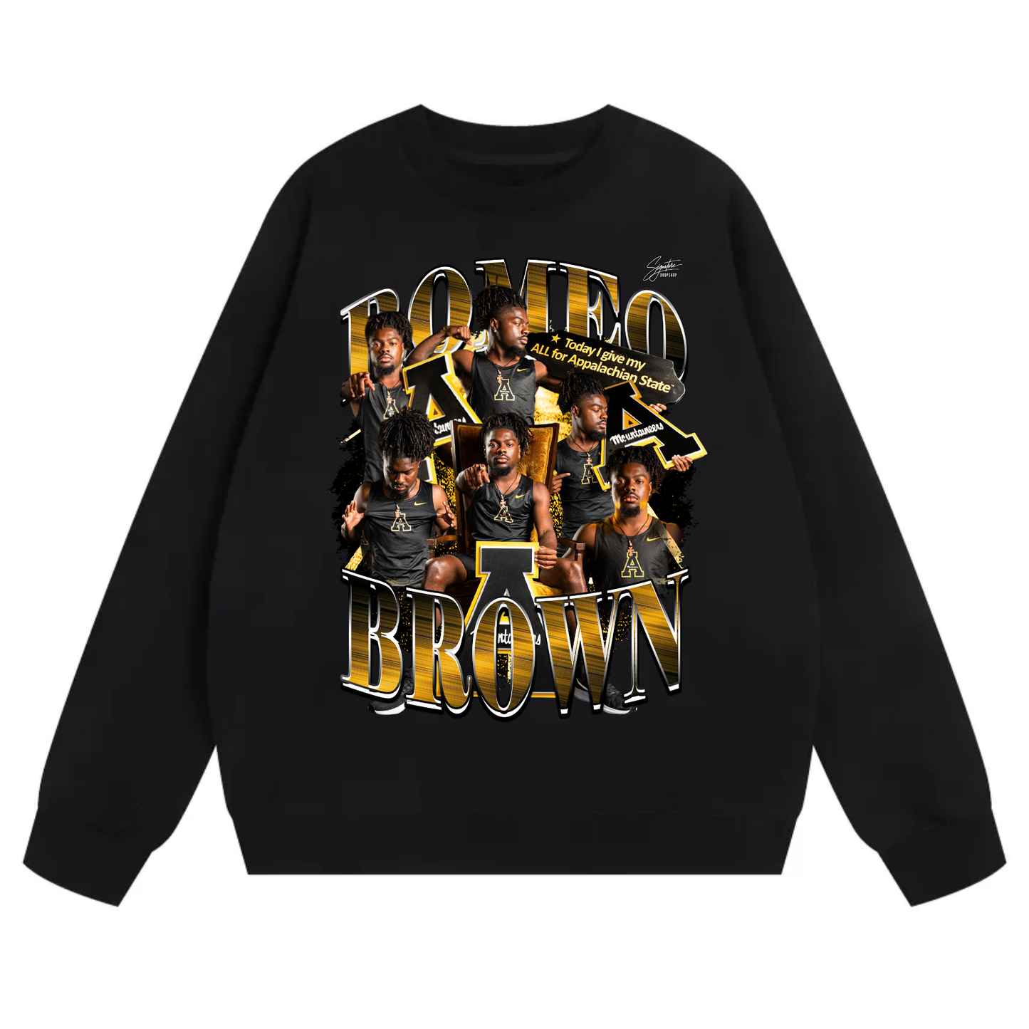 Romeo Brown Heavyweight Crewneck Sweatshirt