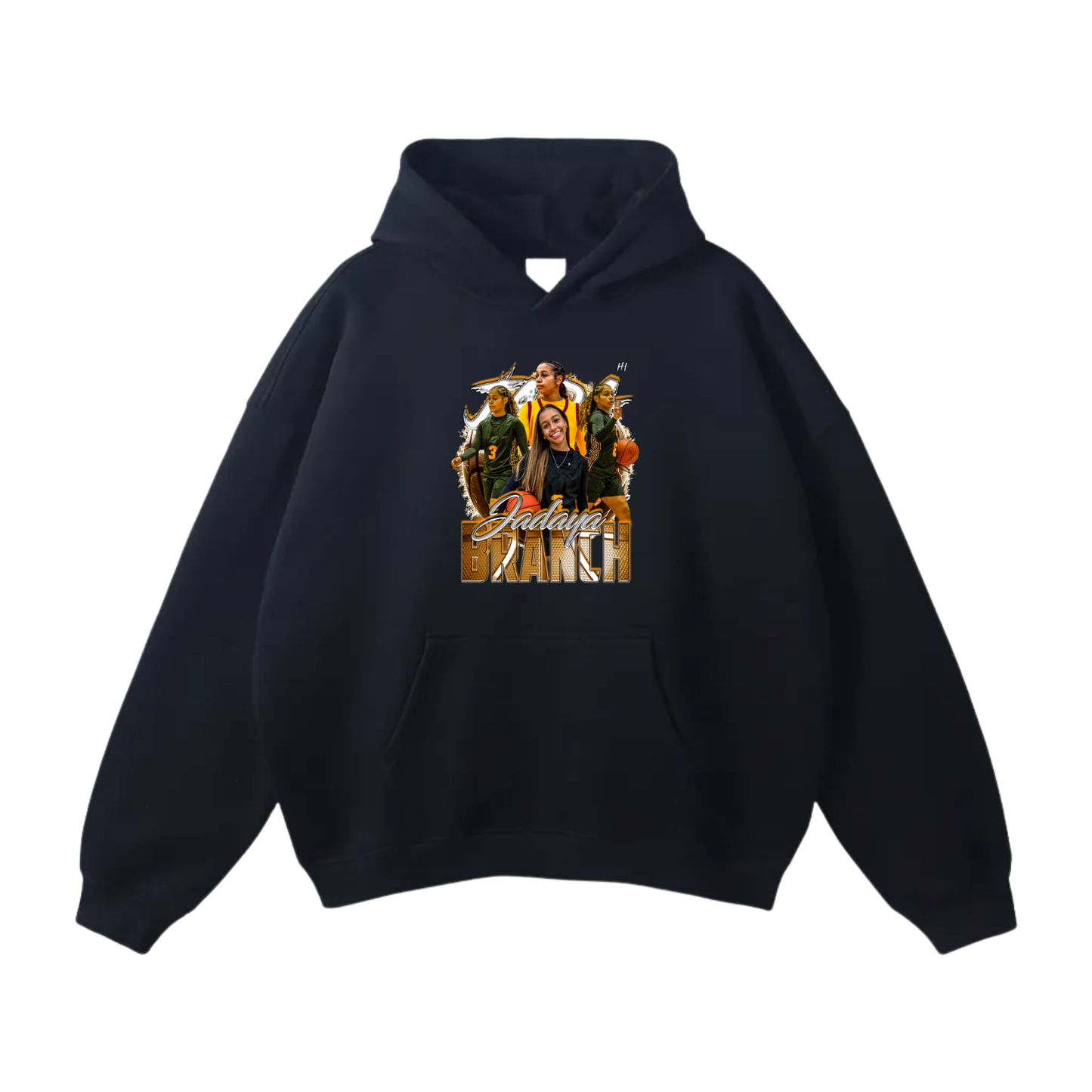 Jadaya Branch Oversize Fleeced Hoodie