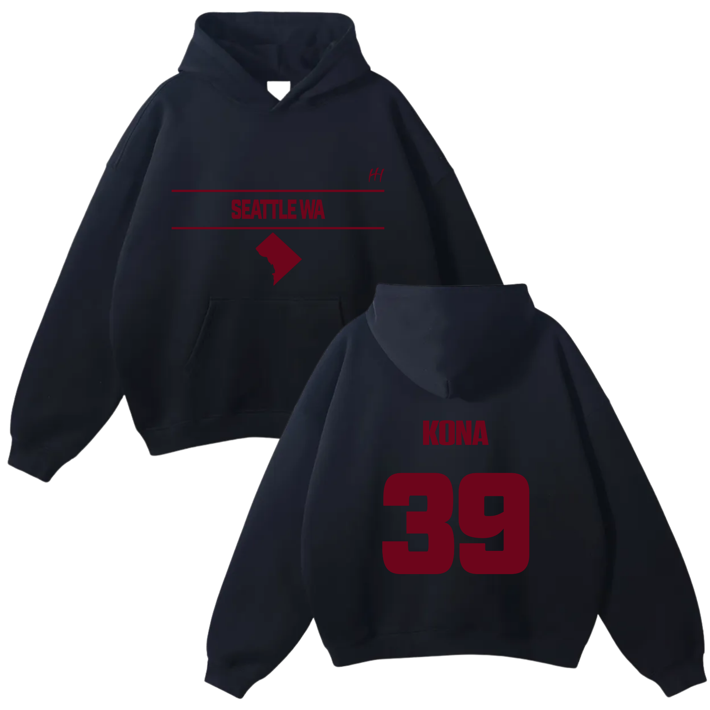 Joshua Moultrie Oversize Fleeced Hoodie