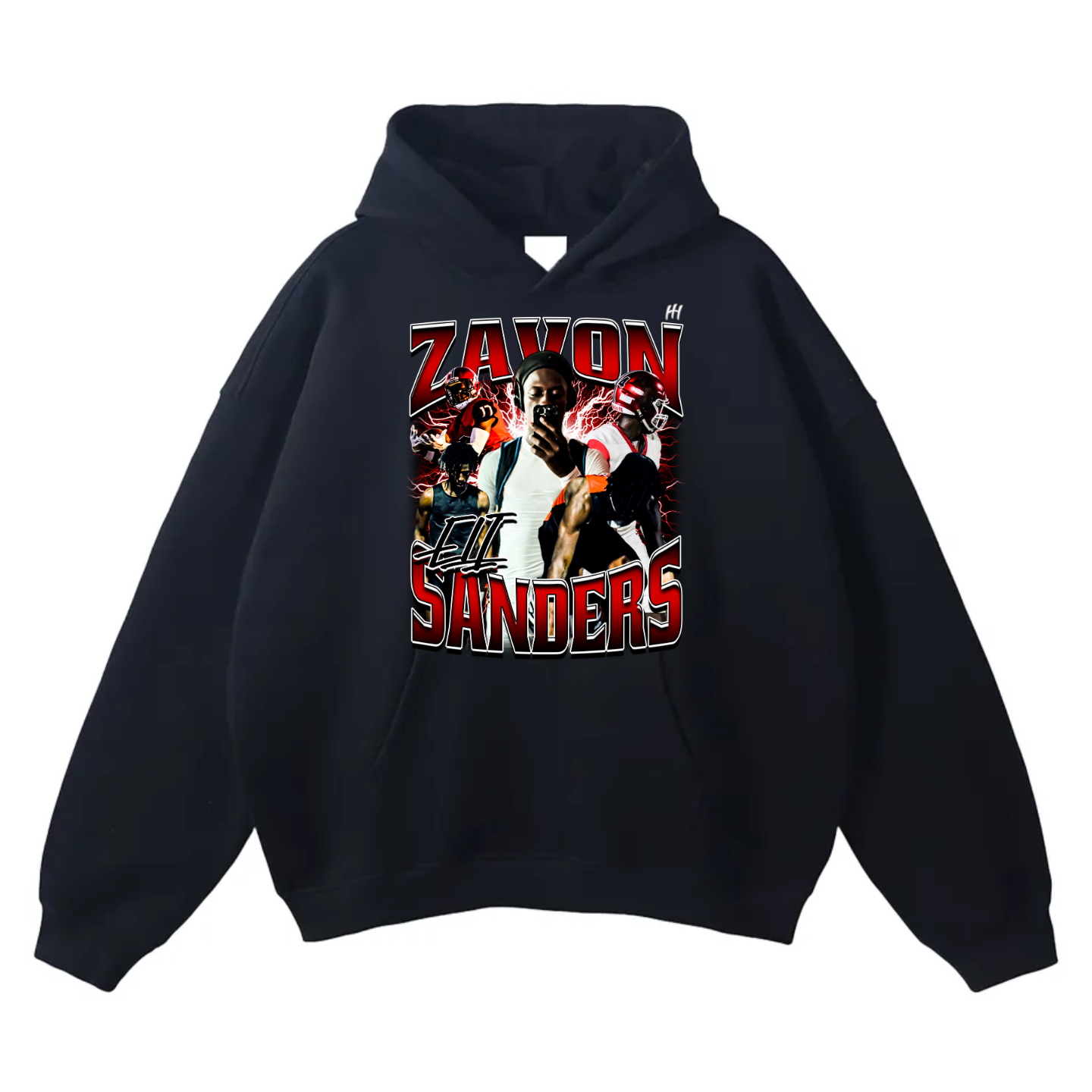 Zavon Sanders Oversize Fleeced Hoodie