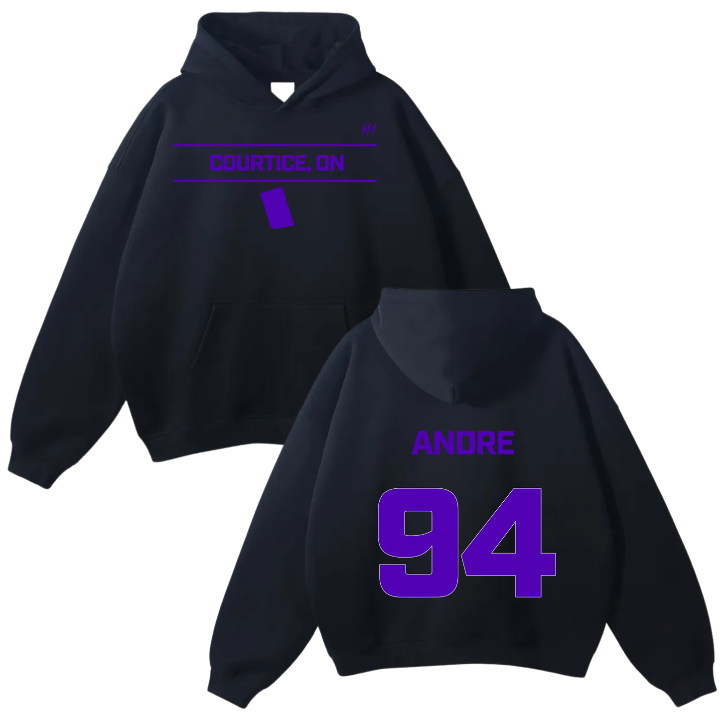 Andre Bute Oversize Fleeced Hoodie