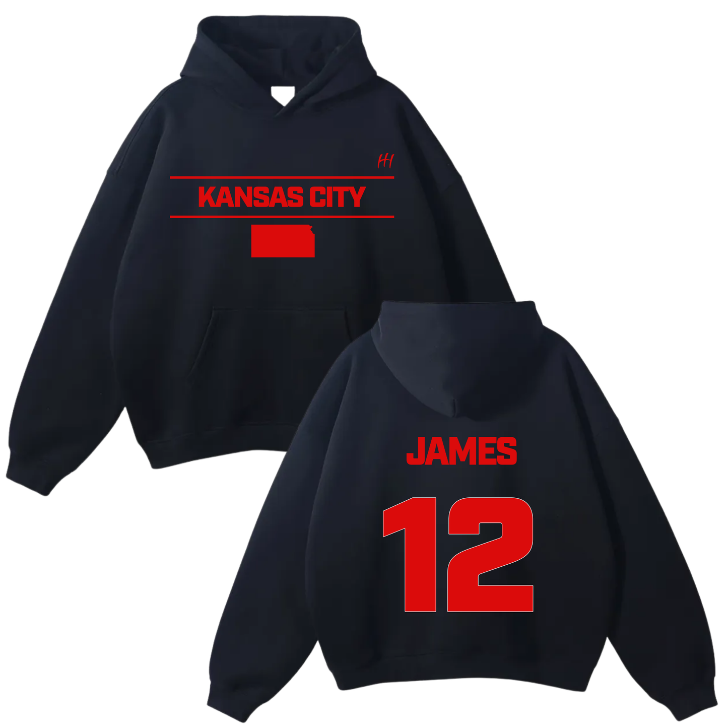 James Wakins Jr Oversize Fleeced Hoodie