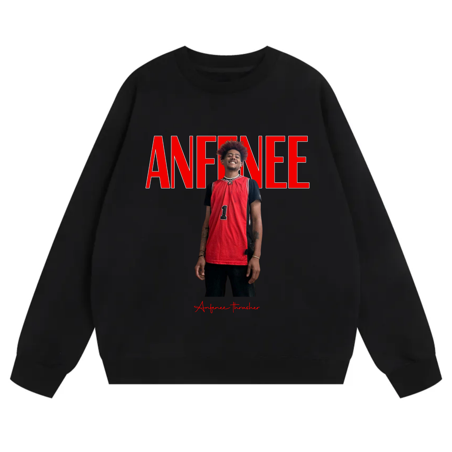 Anfenee Thrasher Heavyweight Crewneck Sweatshirt
