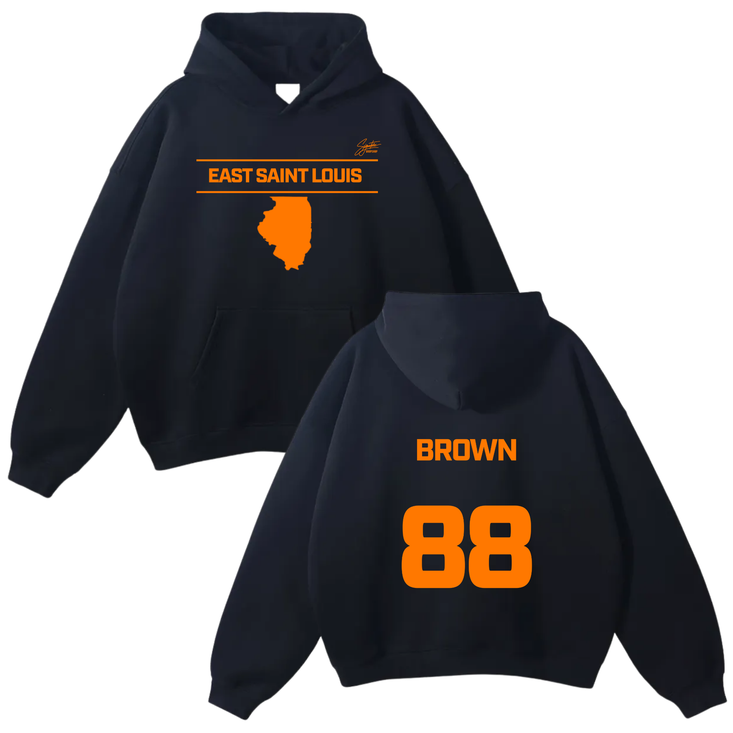 Antwon Brown Oversize Fleeced Hoodie