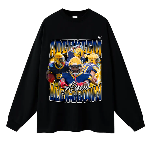 Adehkeem Alex Brown Long Sleeve Tee