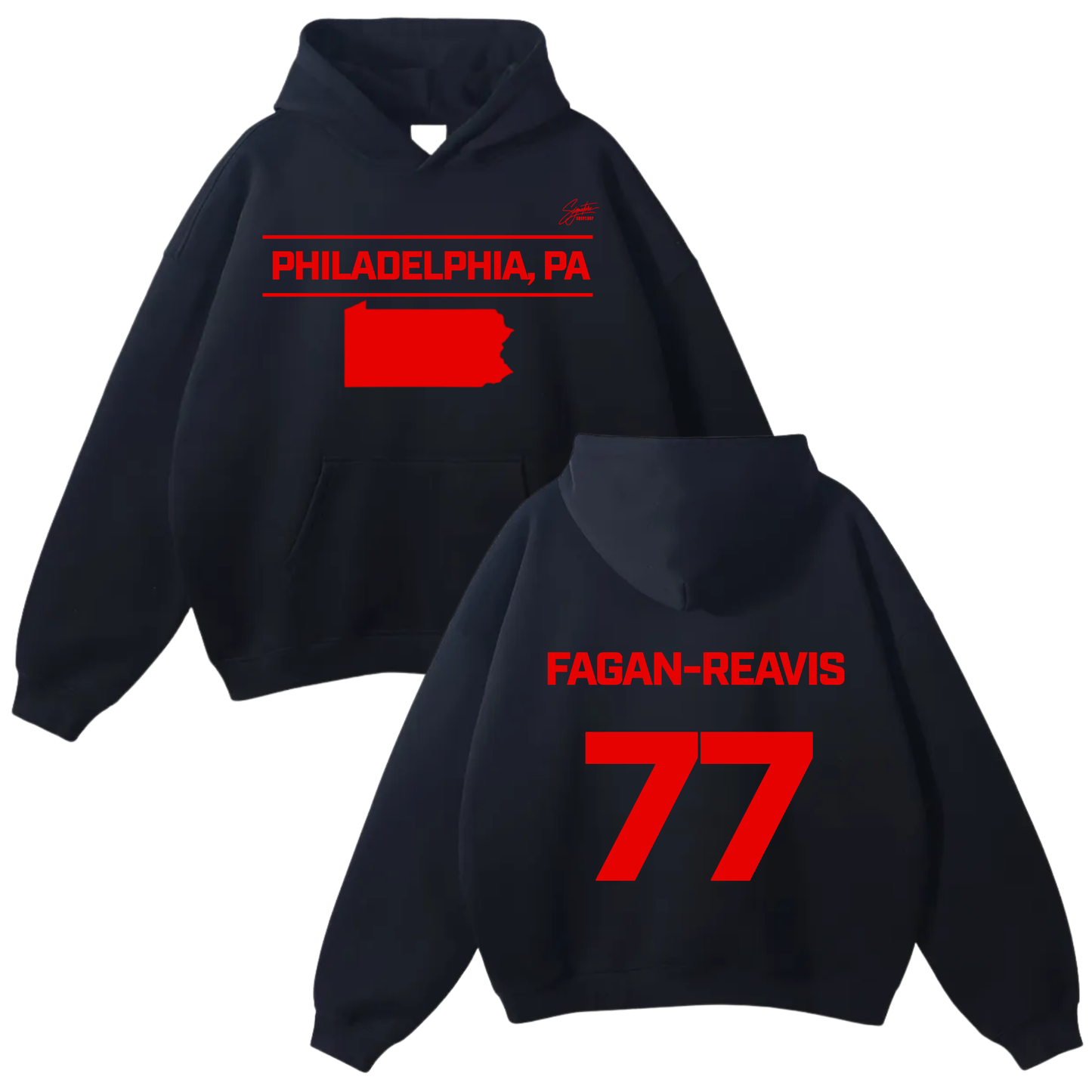 Zyair Fagan-Reavis Oversize Fleeced Hoodie