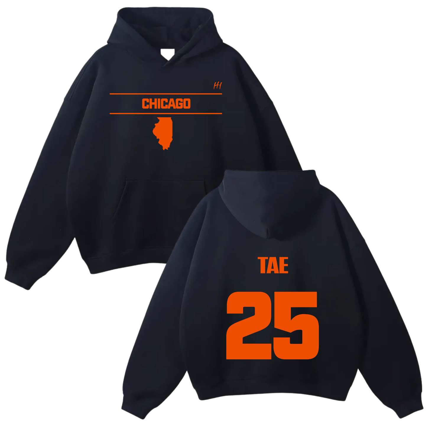 Vincente Courts Oversize Fleeced Hoodie