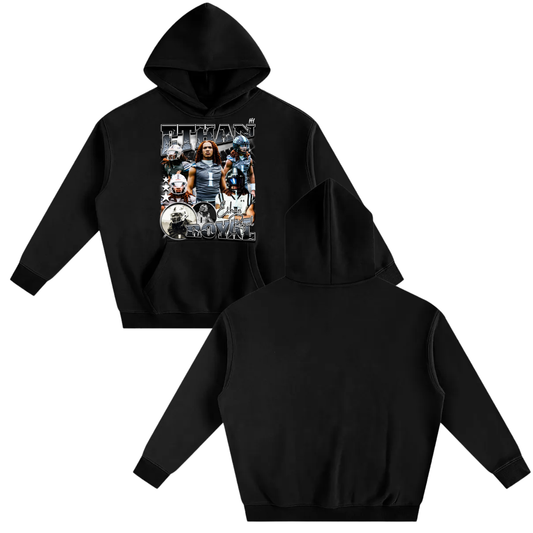 Ethan Royal Oversize Fleeced Hoodie