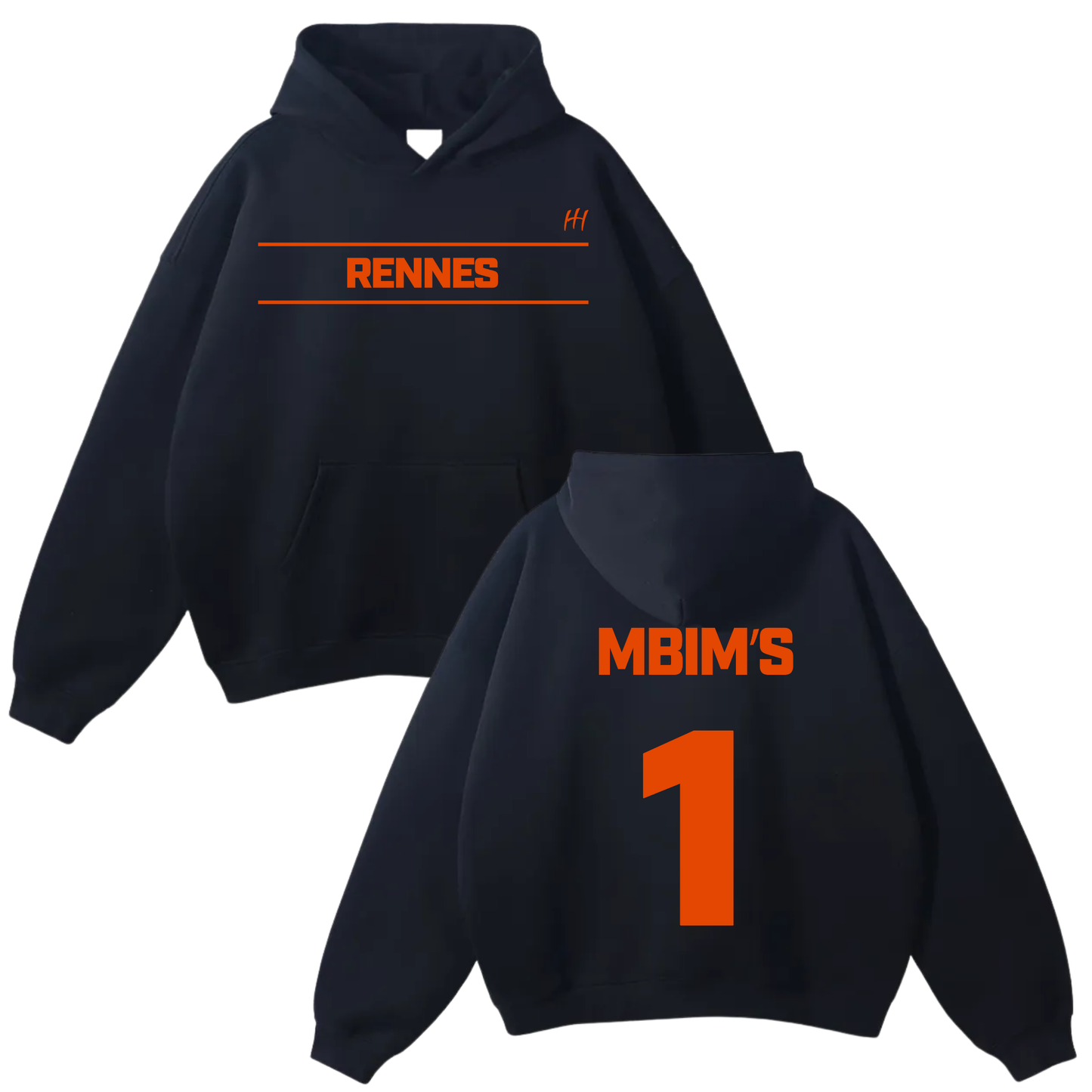 Bruno Mbimi Ndjamou Oversize Fleeced Hoodie