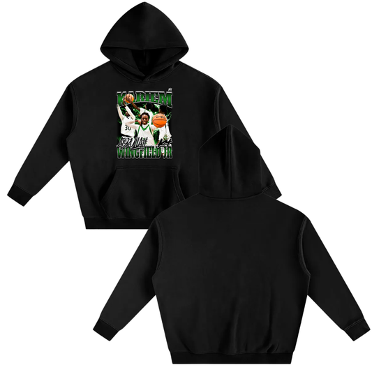 Kariem Abdullah Wingfield jr Oversize Fleeced Hoodie