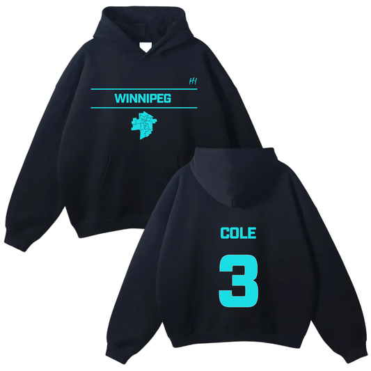Cole Arrow Oversize Fleeced Hoodie