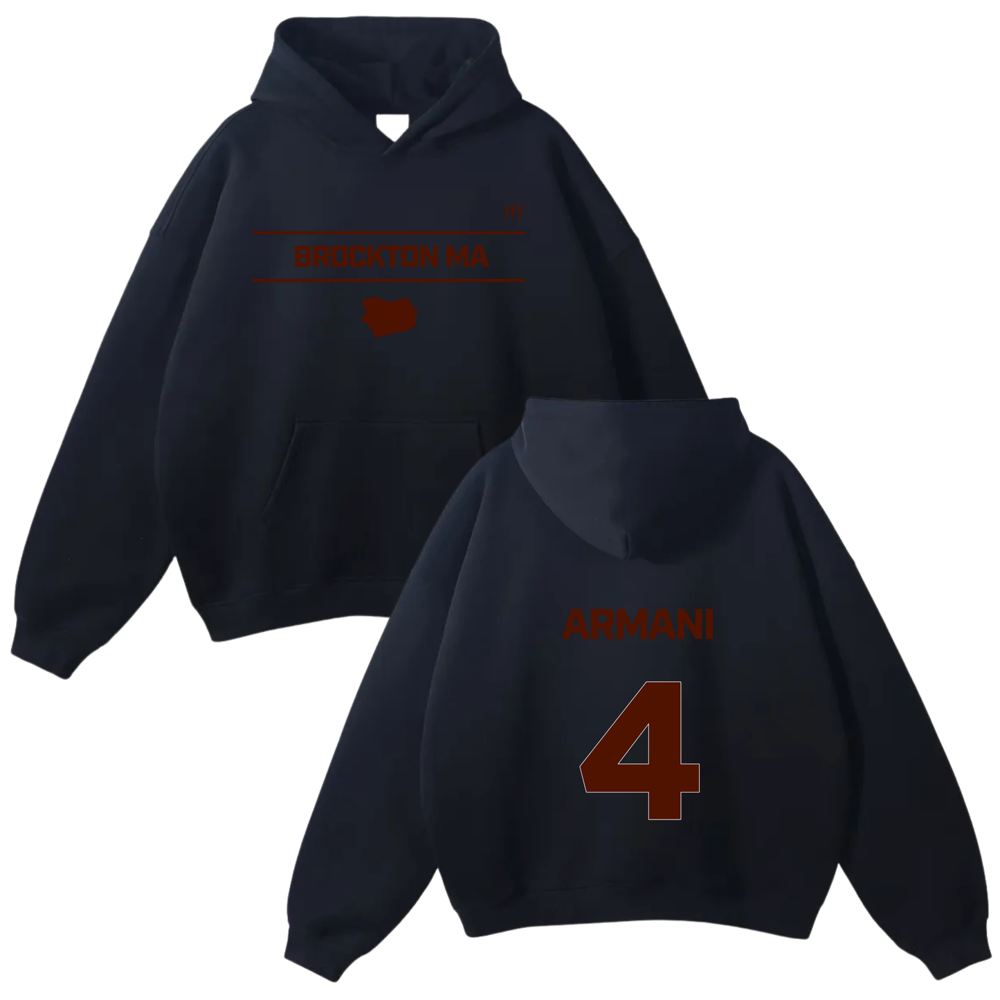 Armani Lloret Oversize Fleeced Hoodie