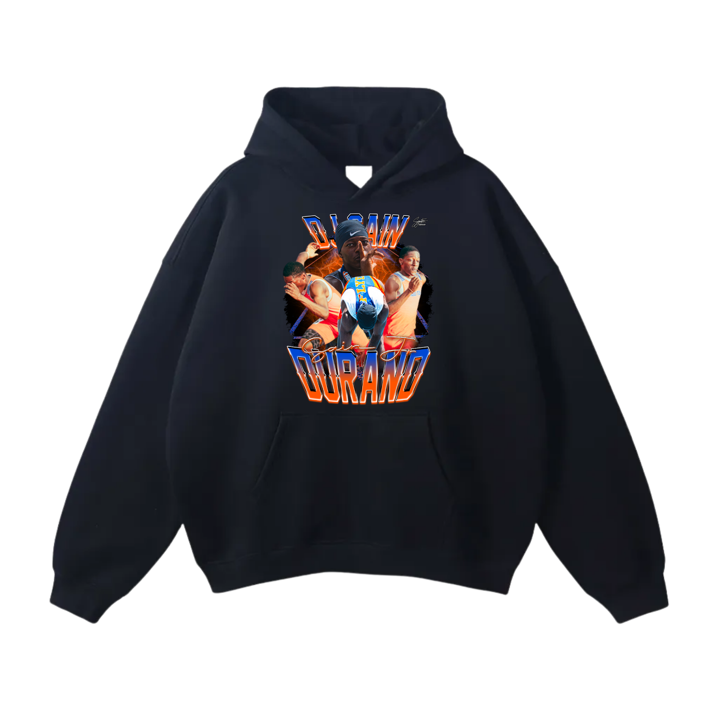 Durand Sain jr Oversize Fleeced Hoodie