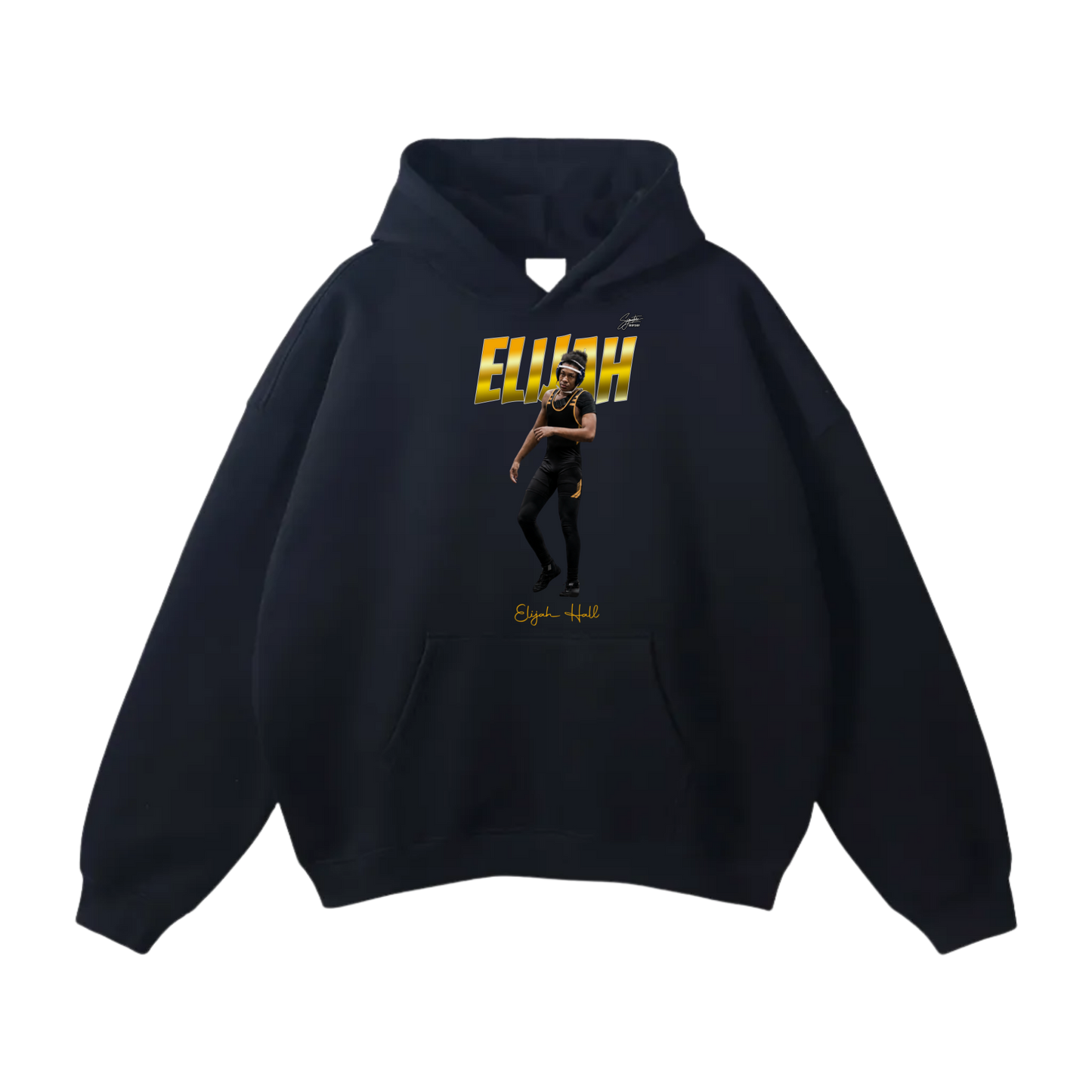 Elijah Hall Oversize Fleeced Hoodie