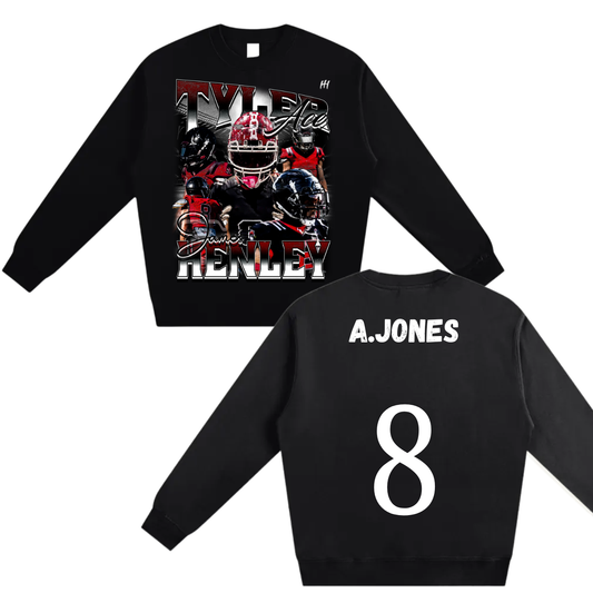 Tyler James Henley Heavyweight Crewneck Sweatshirt
