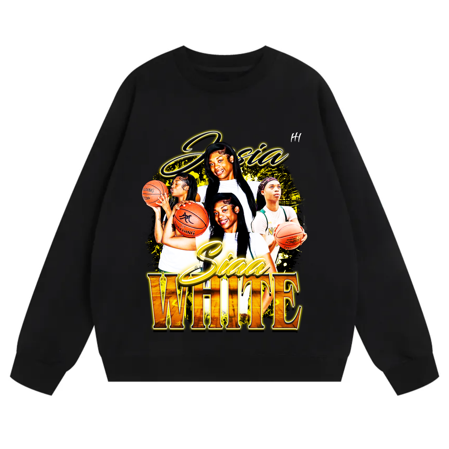Jasia White Heavyweight Crewneck Sweatshirt