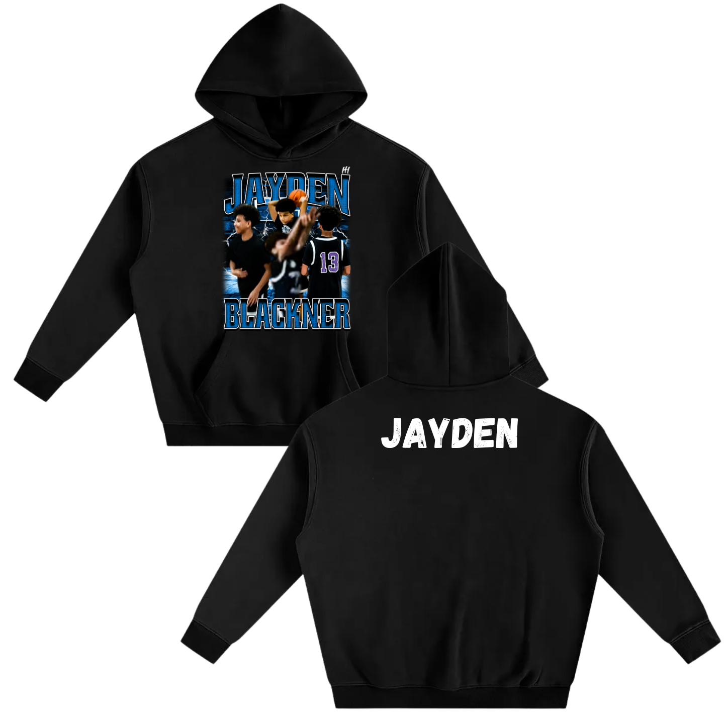 Jayden Blackner Oversize Fleeced Hoodie