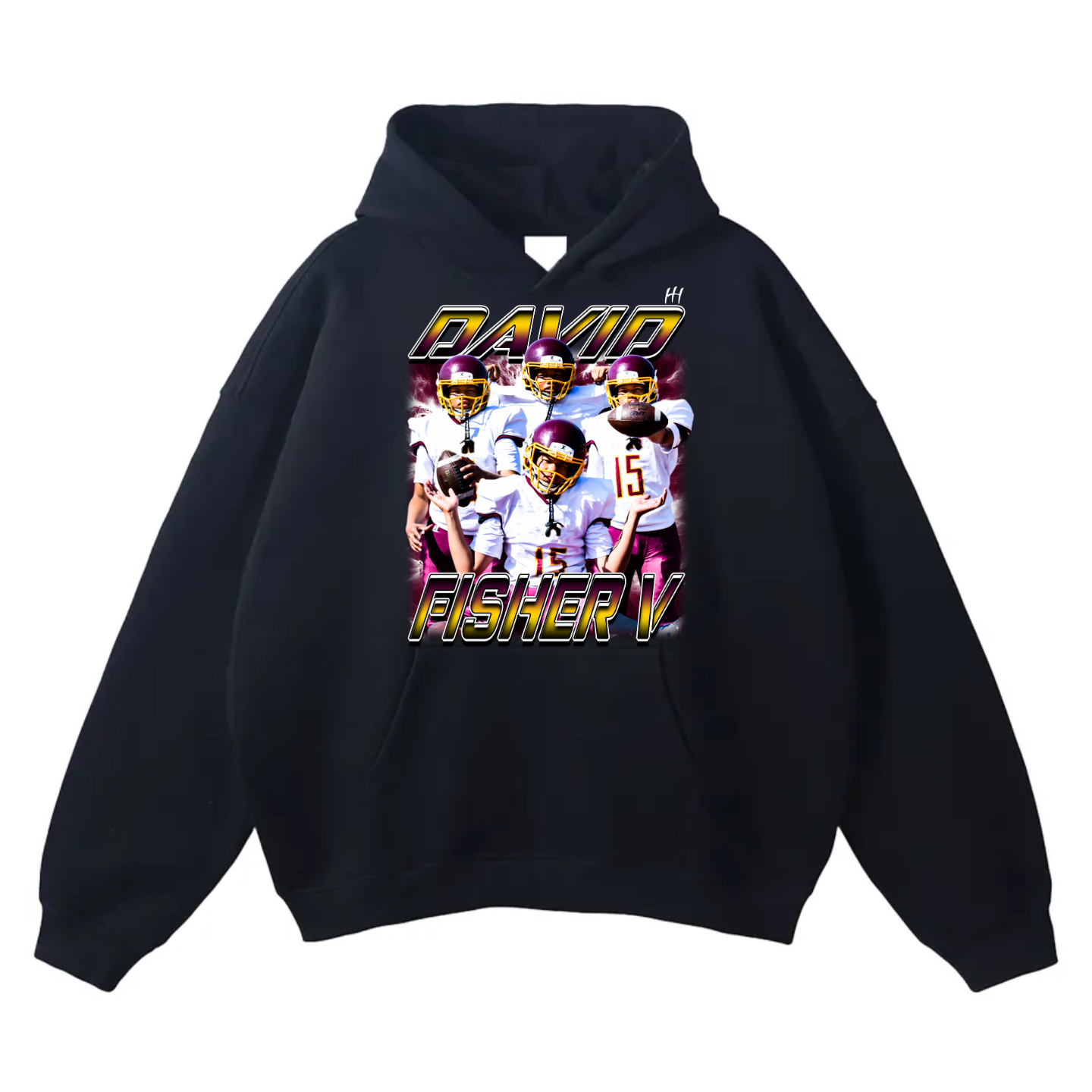 David Fisher V Oversize Fleeced Hoodie