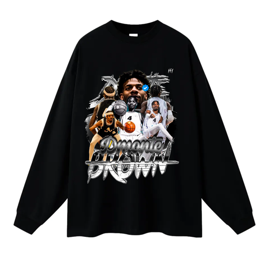 Dmonte Brown Long Sleeve Tee