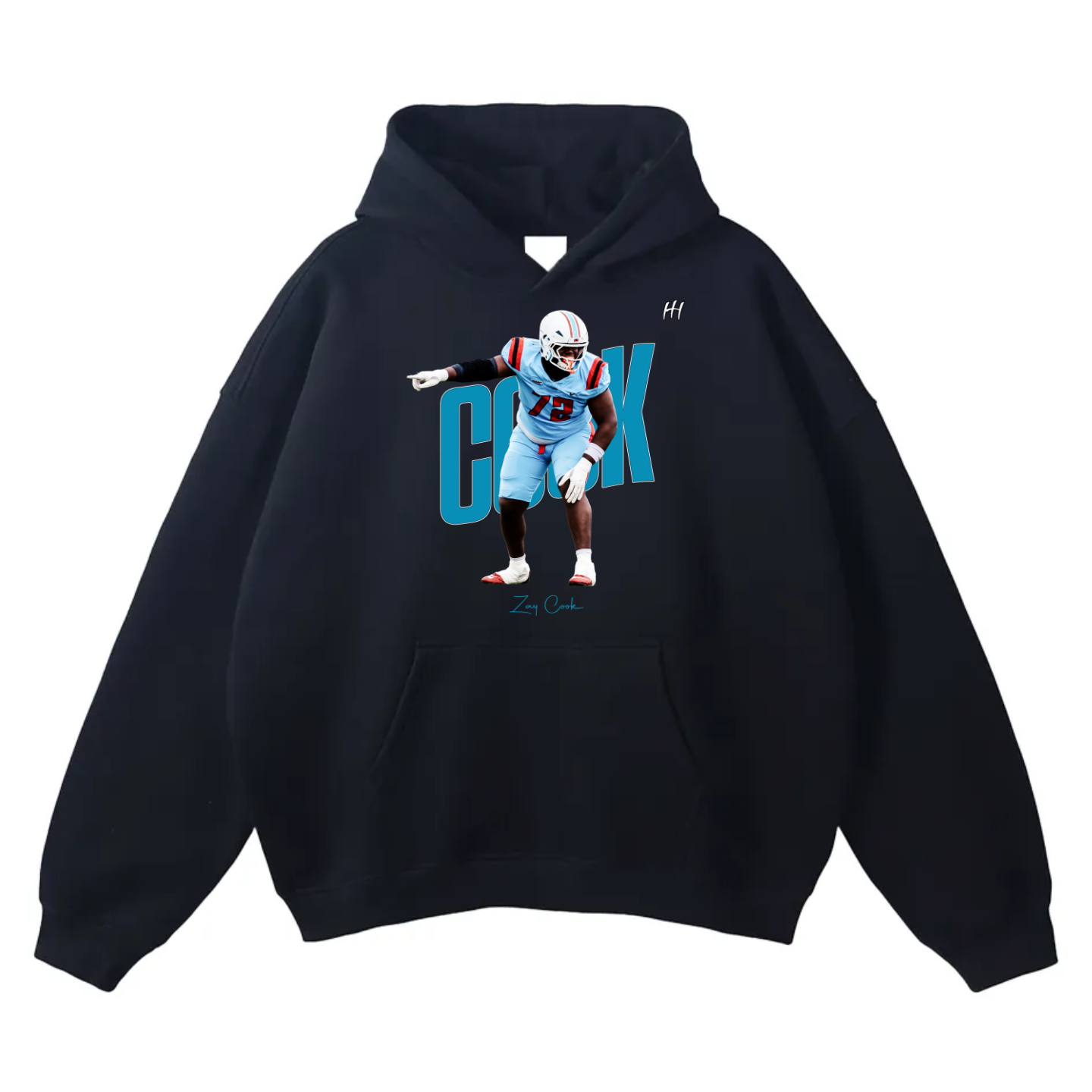 Zay Cook Oversize Fleeced Hoodie