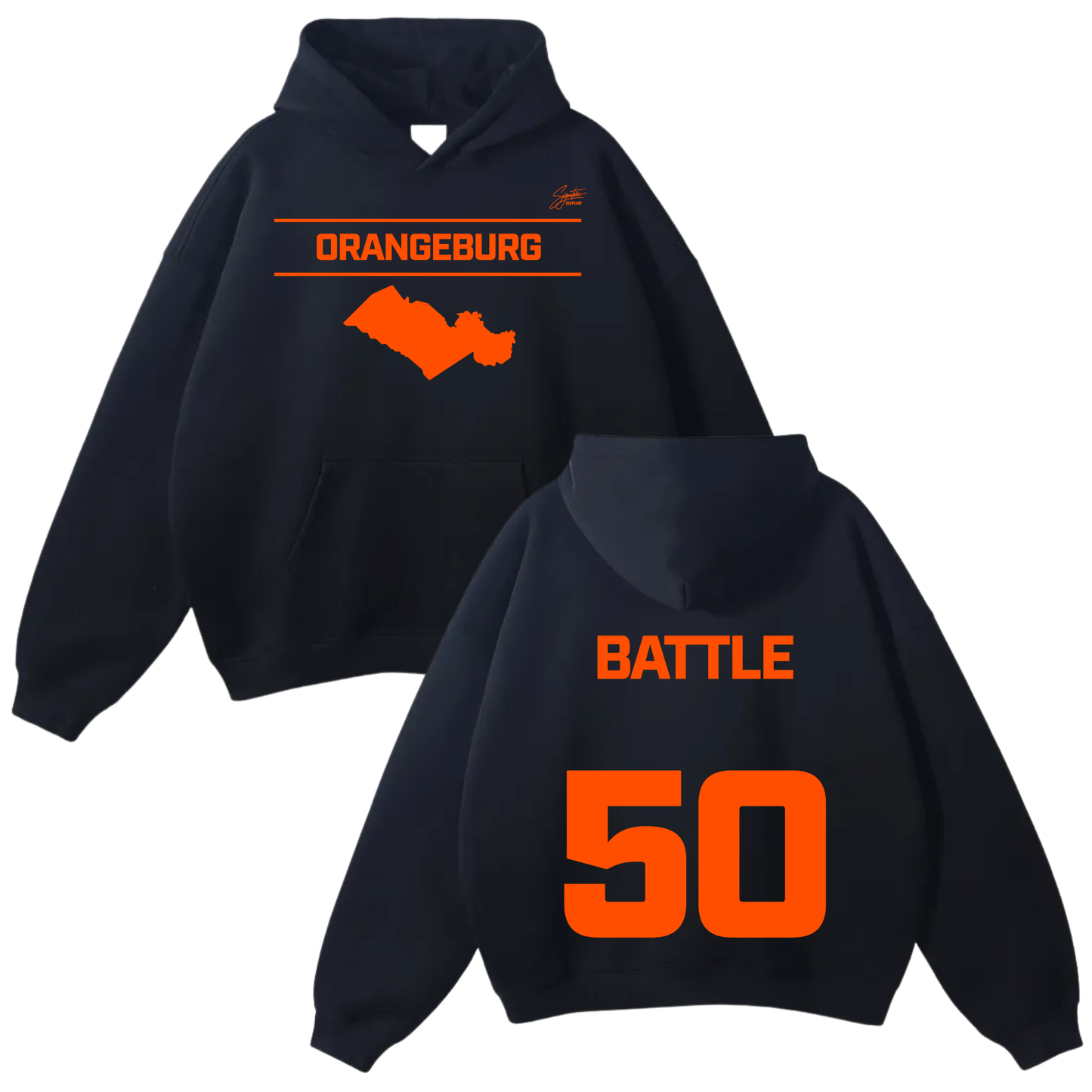 DeMari Battle Oversize Fleeced Hoodie