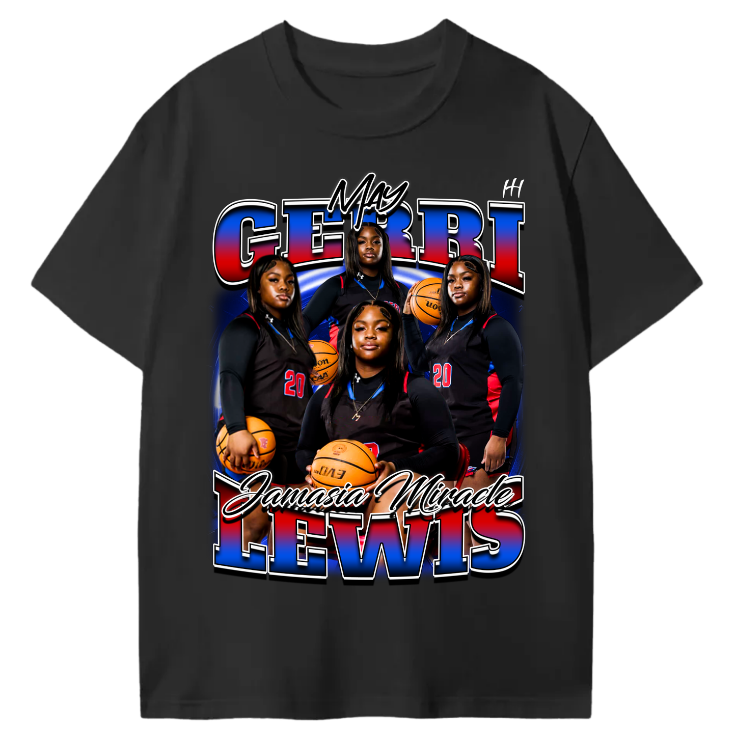 Gerri Jamasia Miracle Lewis T-shirt
